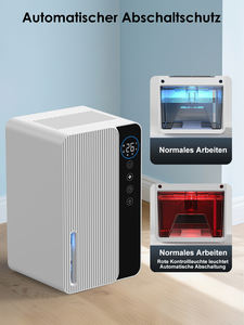 1.8l एंटी-मोल्ड एयर डिह्यूमिडिफायर टच एलईडी टाइमर 22.5w अल्ट्रा-शांत (32db) इलेक्ट्रिक 550 मिलीलीटर/24 एच बेडरूम ड्रेसिंग रूम यूएसबी के लिए - Product Image 5