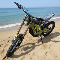 Moto électrique tout-terrain Surron Light Bee X à cadre léger, 60V 40Ah 8000W 75mph, pour aventures en montagne en plein air