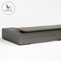 Vente d'usine - Bureau de direction personnalisable - Table de bureau multifonctionnelle pour PDG avec tiroirs - Bureau informatique - Solution tout-en-un