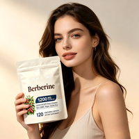 OEM/ODM Capsules de berbérine HCl et de cannelle de Ceylan 1200mg, 120 unités, Soutien immunitaire pour adultes, Végétarien, Végétalien, Sans OGM, Sans gluten