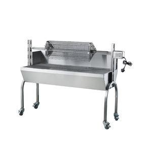 LUOQI Gril à gaz commercial mobile en acier inoxydable certifié CE Machine à barbecue de luxe pour l'extérieur durable Rôtissage de porc <span class=keywords><strong>Style</strong></span> moderne - Product Image 6