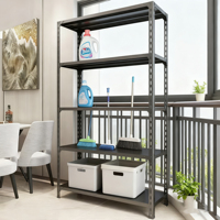 Étagères d'entrepôt, capacité de charge 60 kg, équipement, rayonnages empilables, étagères de salon, étagères métalliques