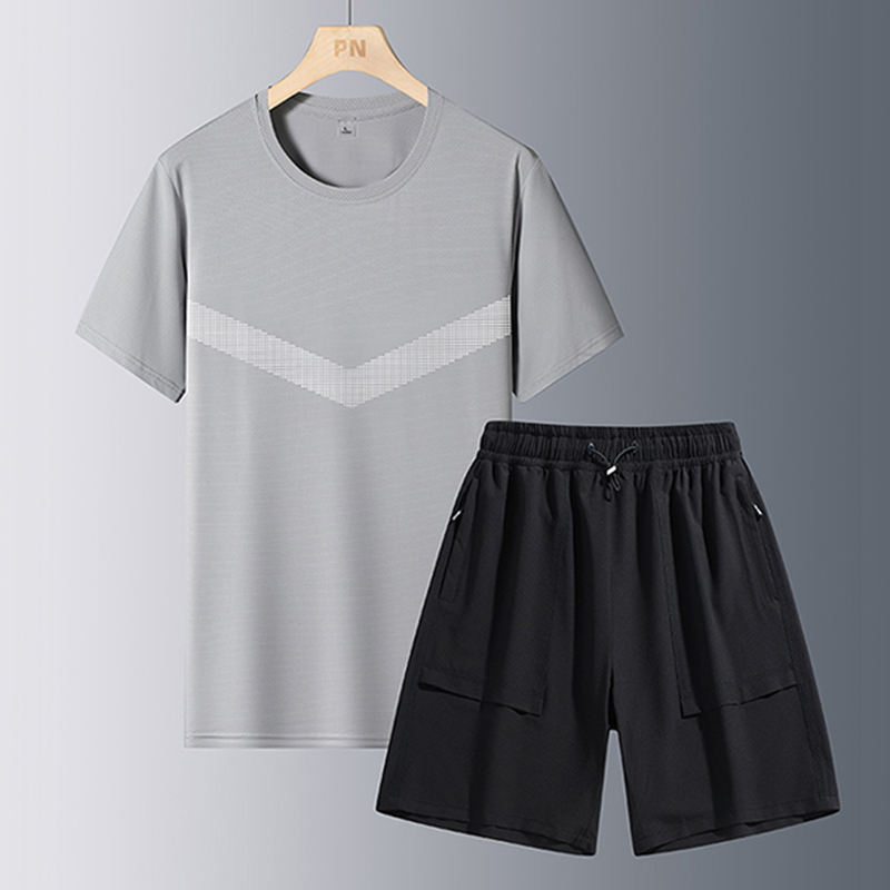 Light Dray[T-shirt] + Noir [court]