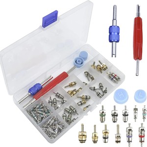 Air Conditioner Valve Core <b>Kit</b> R12 R134a Check Valve For Jetta Mercedes Benz Audi Repair <b>Tools</b> - Product Image 1