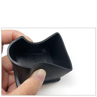 Embouts de pieds de meubles en PVC antidérapants carrés, capuchons de pieds de chaise noirs et protections d'extrémité de pieds de table
