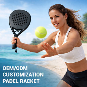 Raquettes de padel tactiques personnalisées en gros, raquettes de tennis de plage professionnelles en fibre de carbone et fibre de verre 3K 12K 18K - Product Image 6