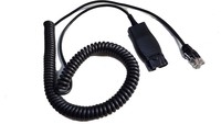 Adaptateur de câble RJ9 QD HIS pour téléphones IP Avaya séries 1600 et 9600, compatible avec les modèles Plantronics, accessoires pour casques téléphoniques