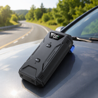 Démarreur de voiture portable multifonctionnel Wolf ZD02 1000A avec écran numérique, lumière d'urgence LED et batterie externe pour voitures et motos