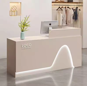 เคาน์เตอร์ไม้สมัยใหม่สำหรับร้านขายเสื้อผ้า ร้านเสริมสวย บาร์ โรงพยาบาล บริษัท แผนกต้อนรับ - Product Image 6