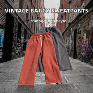 Pantalones Deportivos Holgados Personalizados de Alta Calidad para Hombre, con Cierre Lateral y Abertura en la Parte Inferior de la Pierna, Estilo Flare - Product Image 2