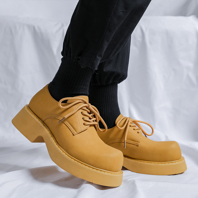 Platform Shoes with Round Toe - Elegant Party Dress Shoes