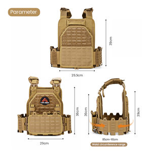 Gilet tactique LUPU, réglable, à libération rapide, gilet tactique léger en nylon pour homme, camouflage tactique pour l'extérieur - Product Image 2