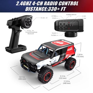 MJX Hyper <span class=keywords><strong>Go</strong></span> H12P Bronco 1/12 Rock Crawler, Auto a Control Remoto, Modelo de Alta Velocidad 4WD, Vehículo Todoterreno Simulado RTR - Product Image 6
