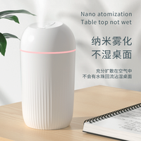 Humidificateur à brume froide portable de 420 ml, mini humidificateur silencieux USB pour la maison, le bureau, le dortoir, les voyages, le bureau