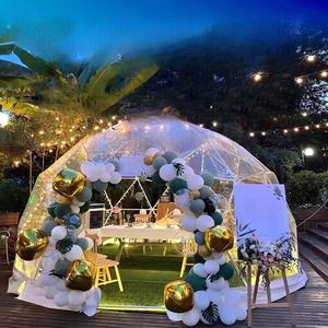 Tente de glamping pour hôtel de luxe dôme sphérique géodésique en verre serre petite maison jardin véranda meubles de véranda - Product Image 5