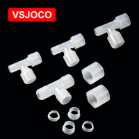 Offre Spéciale – Raccords en T mâles en PVDF de haute qualité, surface lisse, moulage par injection haute pression, joint en plastique à denture externe 4 pour l'huile et le gaz