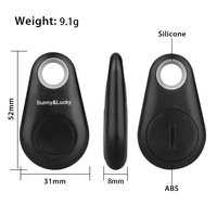 Traceur GPS miniature portable sans fil en ABS, étanche, en forme de goutte d'eau, avec alarme anti-perte et rappel pour chiens et chats