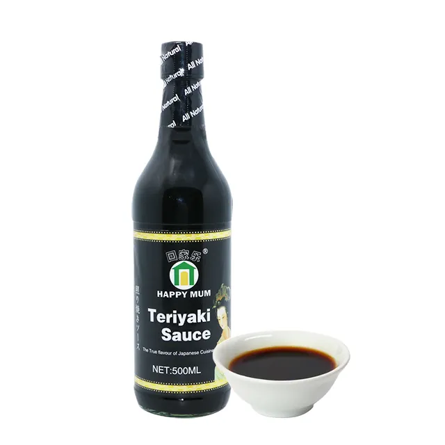 En gros 500ml de Marque Privée SANS OGM Noir Sauce Soja Sucrée Halal Sauce Teriyaki