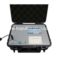 Hopu LPC Industrial Oil Particle Counter for Hydraulic Lube Oil NAS and Moisture PPM Analysis AC220V 120W Floor-Mounted