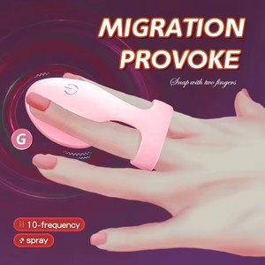 2026 New 2In1 Women Finger <b>Vibrator</b> Silicone+ABS Whit Streak Friction Nipple Clitoral Stimulator Couple Flirting Sex Toy - Product Image 2