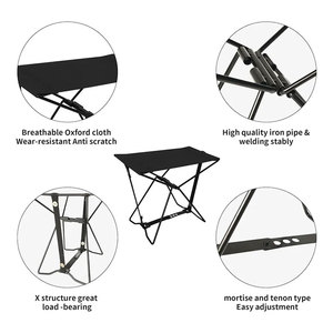 Taburete Plegable Portátil para Camping, <span class=keywords><strong>Silla</strong></span> Compacta Ultraligera y Resistente para <span class=keywords><strong>Playa</strong></span>, Pesca, Senderismo y Actividades al Aire Libre - Product Image 2