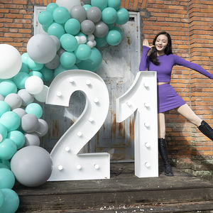 Letras LED Personalizadas de 4 pés, Letras e Números de Metal Iluminados, Letras Grandes de Marquee, Decoração de Presente para o Dia dos Namorados - Product Image 4