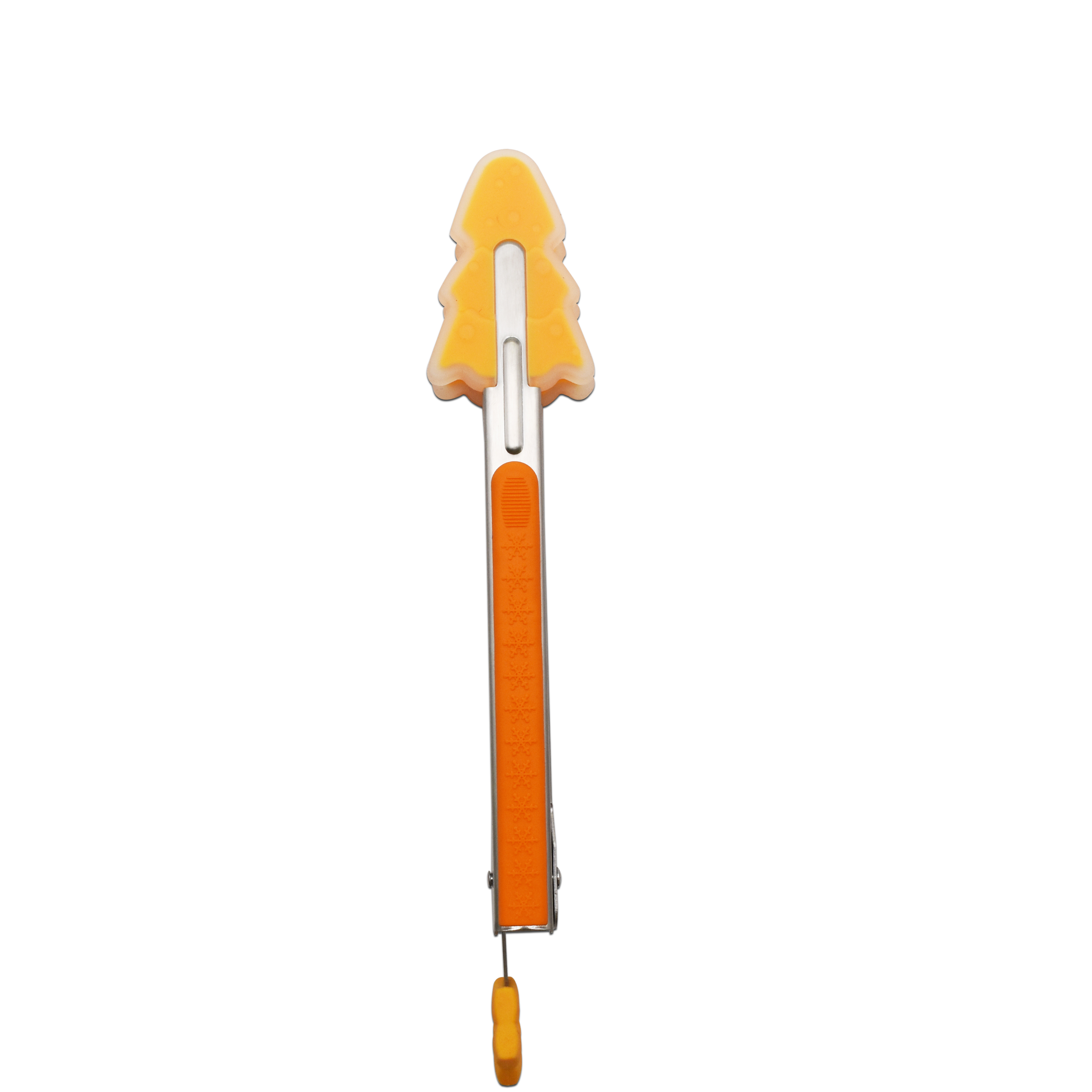 Orange 9 Inch Christmas Tree Food Tong