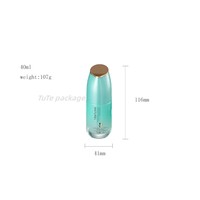 Flacon pompe pour crème, conteneur d'emballage 30ml 50ml pour soins de la peau, pompe à pression, lotion solaire, emballage en verre