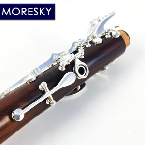 MORESKY Clarinette en bois de Mopane/Roes, accordage en Do, 18 clés, plaqué argent MC6812 - Product Image 4