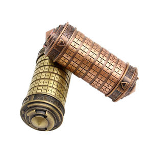 Código <span class=keywords><strong>Da</strong></span> <span class=keywords><strong>Vinci</strong></span>, cerraduras Cryptex de Metal, cilindro de contraseña educativa, regalos de boda, carta para soporte de anillo de bloqueo, presente - Product Image 4