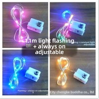 Petite boîte-cadeau de Noël blanche LED guirlandes lumineuses fil de cuivre lampe trois vitesses réglage carré fleur gâteau décor IP44 étanche