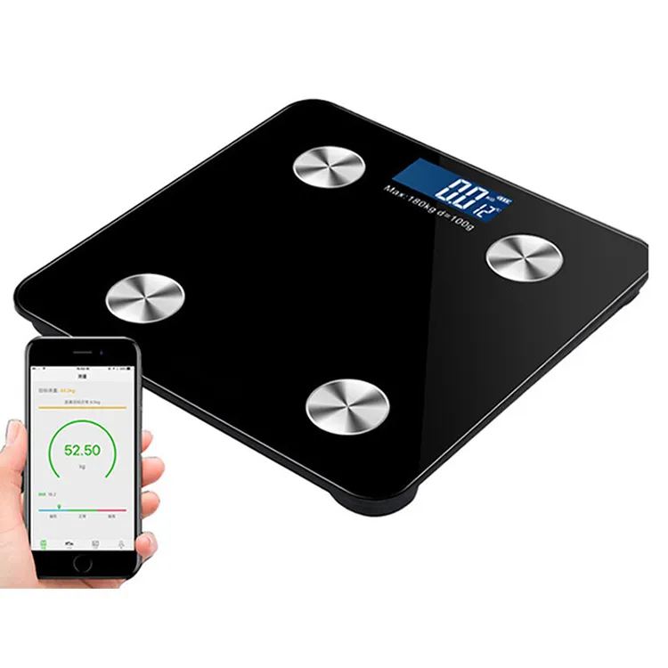 Bilancia intelligente per il peso del grasso corporeo per il peso corporeo con App per Smartphone