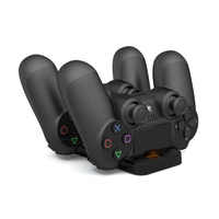Vente en gros pas cher prix double station de charge pour PS4 Pro/Slim Gamepad contrôleur double poignée chargeurs sans fil pour PS4