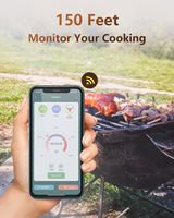 Supper-kapasitor aplikasi jarak jauh pemantauan jarak jauh bluetooth nirkabel panggangan bbq oven makanan memasak daging termometer