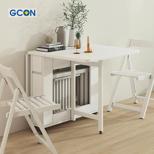 Mesa de comedor plegable de madera, mueble de comedor de cocina moderno, color blanco, <span class=keywords><strong>2022</strong></span> - Product Image 2