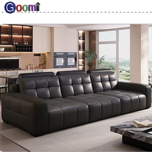 <span class=keywords><strong>Canapé</strong></span>-lit électrique moderne en cuir véritable, trois <span class=keywords><strong>places</strong></span>, modulaire, installation facile, pour usage commercial/appartement/villa, avec rembourrage en éponge - Product Image 5