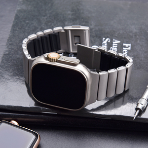 Correa de Reloj Magnética de Titanio Jaetium, Agradable al Tacto, Correa Magnética de Silicona y Titanio para Apple Watch Ultra - Product Image 6