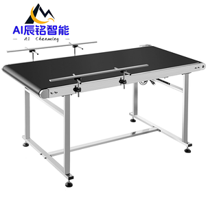 Op Maat Gemaakte Band Transportsystemen Vloeibare Fles Transportbanden Industriële Pvc Transportband Ontwerp Met Ronde Buis Vangrail - Product Image 6