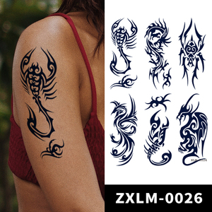 Pegatina <span class=keywords><strong>de</strong></span> tatuaje temporal personalizada, pegatina <span class=keywords><strong>de</strong></span> tatuaje impermeable, maquillaje corporal no tóxico, tatuaje semipermanente <span class=keywords><strong>de</strong></span> medio <span class=keywords><strong>mes</strong></span> - Product Image 4