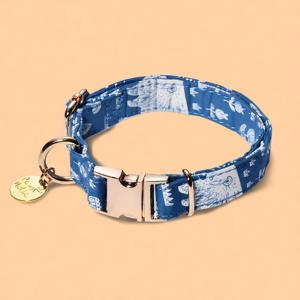 Collar de Perro Ajustable, Elegante y de Lujo, Personalizado con Estampado de Animales, Moderno, Cómodo, de Algodón, Suave y Duradero, Venta al Por Mayor OEM - Product Image 1