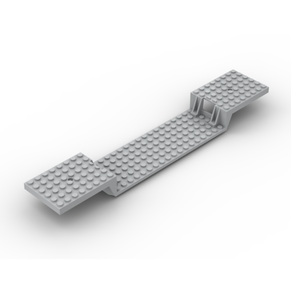 100g/1 Stk. Bausteine Nr. 87058 Kleine Partikel 8*34 Rumpf boden platte Technische Teile Grundplatte verlängern Kid Creative Toy - Product Image 2