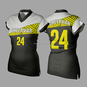 Быстрое производство волейбольные майки Молодежная волейбольная форма дышащая волейбольная одежда с рукавами-кепками - Product Image 6