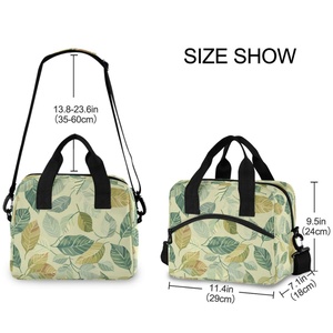 Hawaiian Custom Tropical Leaves Insulated Lunch Cooler Bag 15L Polyester Food Storage Thermal Stylish and Practical Lunch Bag - Product Image 3