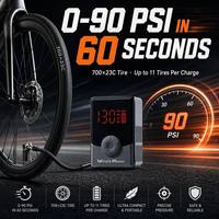 156g Mini Portable Tire Inflator 130psi Air Compressor Air Pump for Motorcycle Bike Pump Bicycle Accessories Electric Air Pump