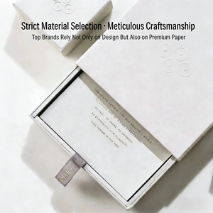 Элитная подарочная коробка-слайдер из тисненого картона с лентой, глянцевой/матовой ламинацией и тиснением для ювелирных изделий, косметики и подарков - Product Image 2