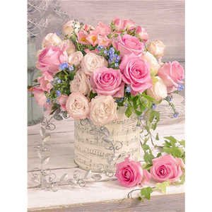 <span class=keywords><strong>Flores</strong></span> <span class=keywords><strong>de</strong></span> fama mundial peonía Rosa girasol Clavel hogar pintura ilustraciones diamante pintura - Product Image 2