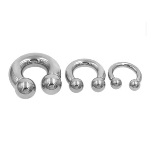 Anillo de herradura <span class=keywords><strong>grande</strong></span> de titanio G23, anillo de nariz en forma de U, anillo de pezón, joyería para <span class=keywords><strong>piercing</strong></span> genital y corporal - Product Image 3
