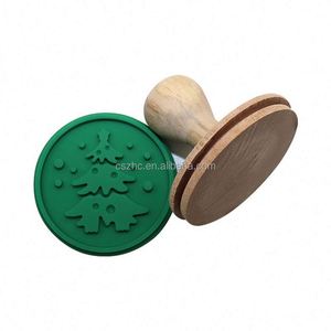3D Christmas Silicone Cookie Stamp with Wooden Handle Baking & Pastry Tool - Product Image 6