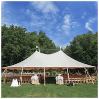 Carpa de Lujo para Bodas en las Cuatro Estaciones, para Banquetes al Aire Libre, Estructura de PVC, Resistente a los Rayos UV, Impermeable