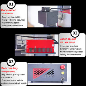 Nueva máquina de marcado láser UV compacta para oro plateado para tarjetas de visita y llaveros compatible con formatos gráficos DXF PLT AI - Product Image 3